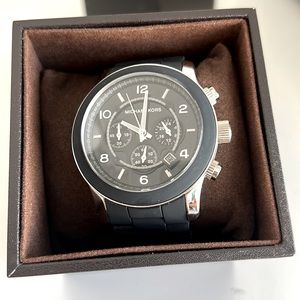 Michale Kors matte black women’s watch